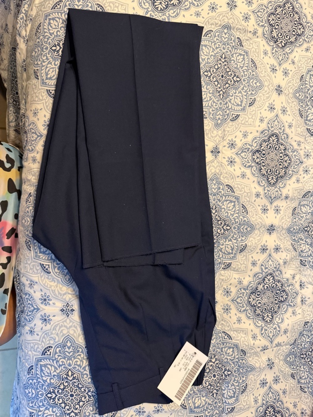 Navy Dress Pants - Classic Straight Leg